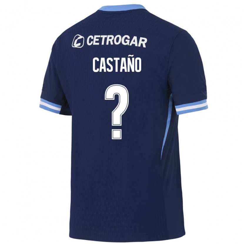 Danxen Kinder Juan Ignacio Castano #0 Königsblau Hellblau Weiß Auswärtstrikot Trikot 2026/27 T-Shirt Österreich