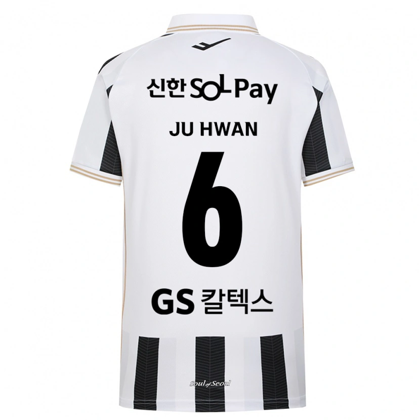 Danxen Kinder Ju-Hwan Lee #6 Schwarz Weiß Auswärtstrikot Trikot 2026/27 T-Shirt Österreich