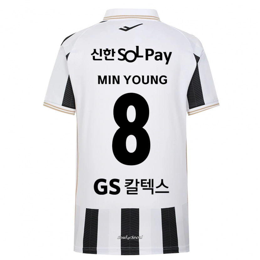 Danxen Kinder Min-Young Gwak #8 Schwarz Weiß Auswärtstrikot Trikot 2026/27 T-Shirt Österreich