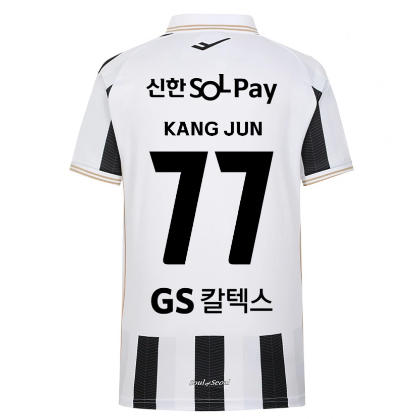 Danxen Kinder Kang-Jun Kim #77 Schwarz Weiß Auswärtstrikot Trikot 2026/27 T-Shirt Österreich