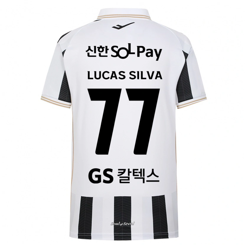 Danxen Kinder Lucas Silva #77 Schwarz Weiß Auswärtstrikot Trikot 2026/27 T-Shirt Österreich