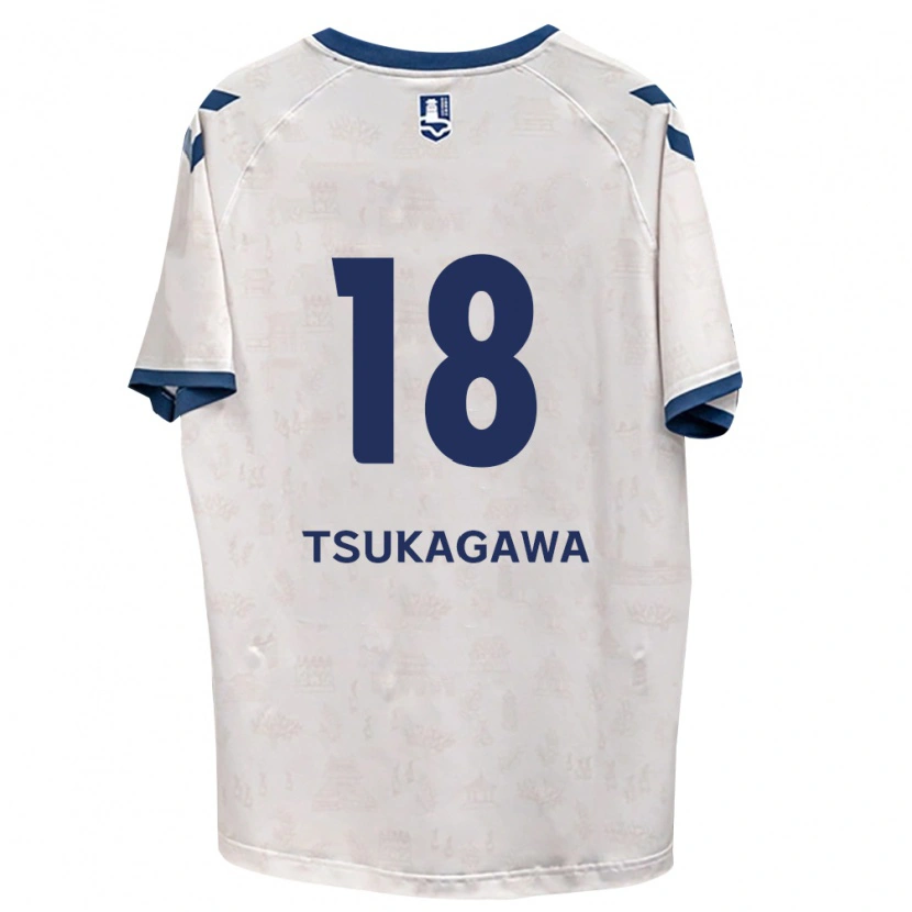 Danxen Kinder Koki Tsukagawa #18 Königsblau Weiß Auswärtstrikot Trikot 2026/27 T-Shirt Österreich