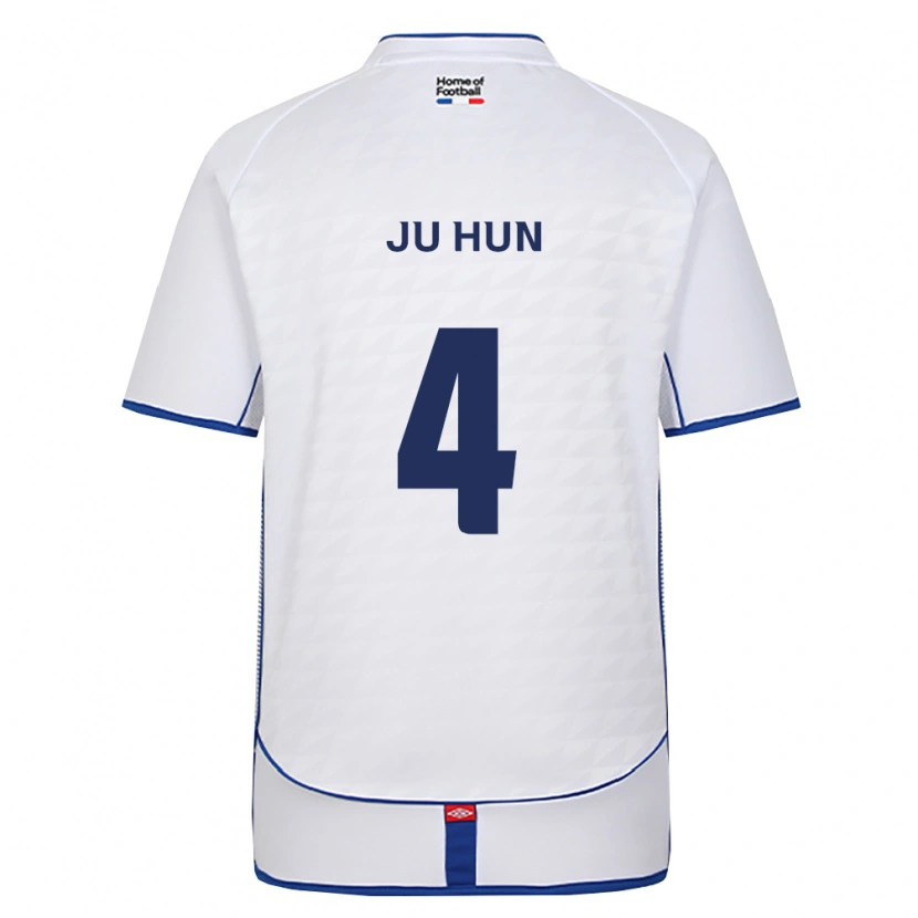 Danxen Kinder Ju-Hun Song #4 Schwarz Weiß Rot Auswärtstrikot Trikot 2026/27 T-Shirt Österreich
