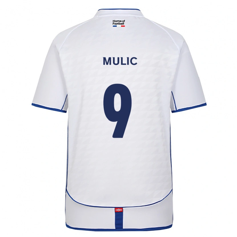 Danxen Kinder Fejsal Mulic #9 Schwarz Weiß Rot Auswärtstrikot Trikot 2026/27 T-Shirt Österreich
