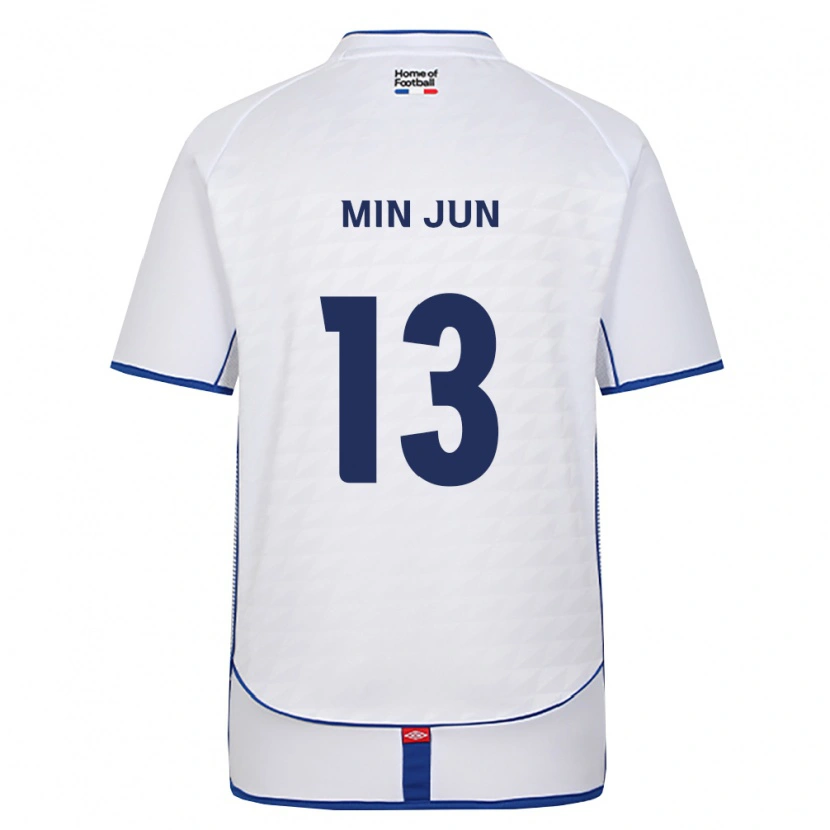 Danxen Kinder Min-Jun Yeo #13 Schwarz Weiß Rot Auswärtstrikot Trikot 2026/27 T-Shirt Österreich