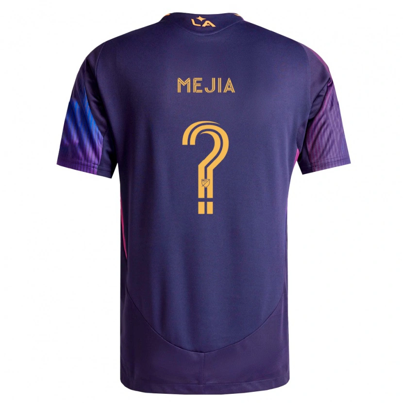 Danxen Kinder Robert Mejia #0 Tiefviolett Gelb Auswärtstrikot Trikot 2026/27 T-Shirt Österreich
