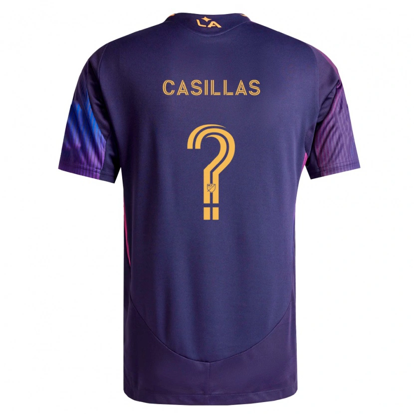 Danxen Kinder Victor Casillas #0 Tiefviolett Gelb Auswärtstrikot Trikot 2026/27 T-Shirt Österreich