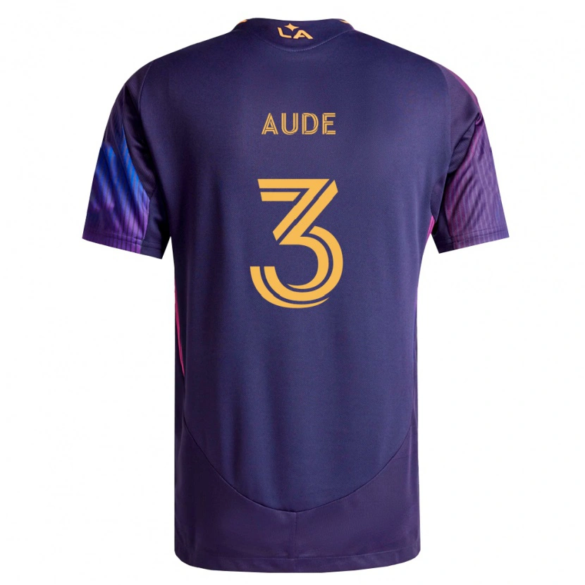Danxen Kinder Julián Aude #3 Tiefviolett Gelb Auswärtstrikot Trikot 2026/27 T-Shirt Österreich