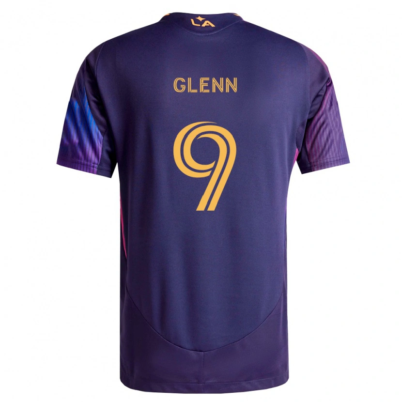 Danxen Kinder Jordan Glenn #9 Tiefviolett Gelb Auswärtstrikot Trikot 2026/27 T-Shirt Österreich
