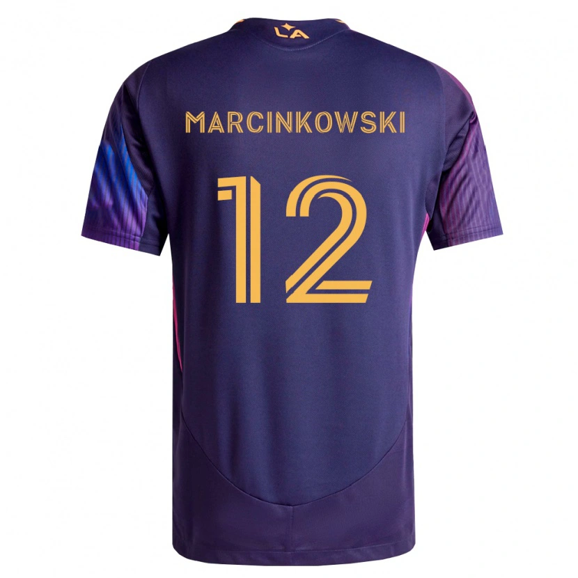 Danxen Kinder Jt Marcinkowski #12 Tiefviolett Gelb Auswärtstrikot Trikot 2026/27 T-Shirt Österreich