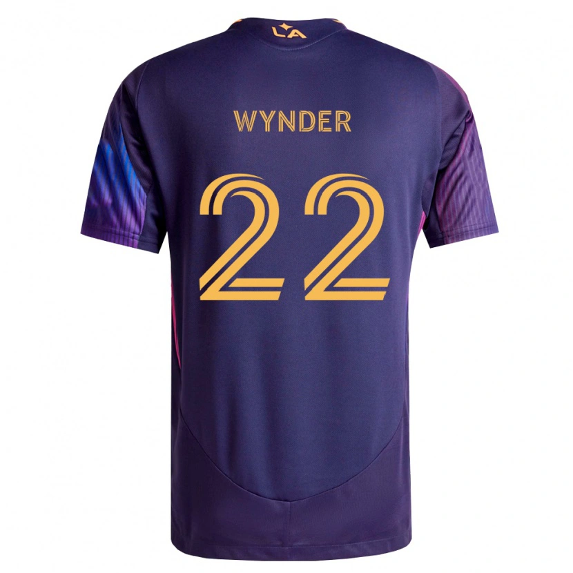 Danxen Kinder Elijah Wynder #22 Tiefviolett Gelb Auswärtstrikot Trikot 2026/27 T-Shirt Österreich