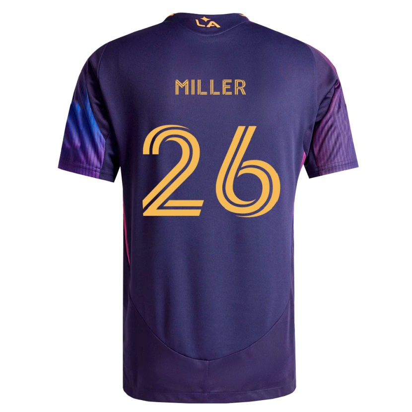 Danxen Kinder Harbor Miller #26 Tiefviolett Gelb Auswärtstrikot Trikot 2026/27 T-Shirt Österreich