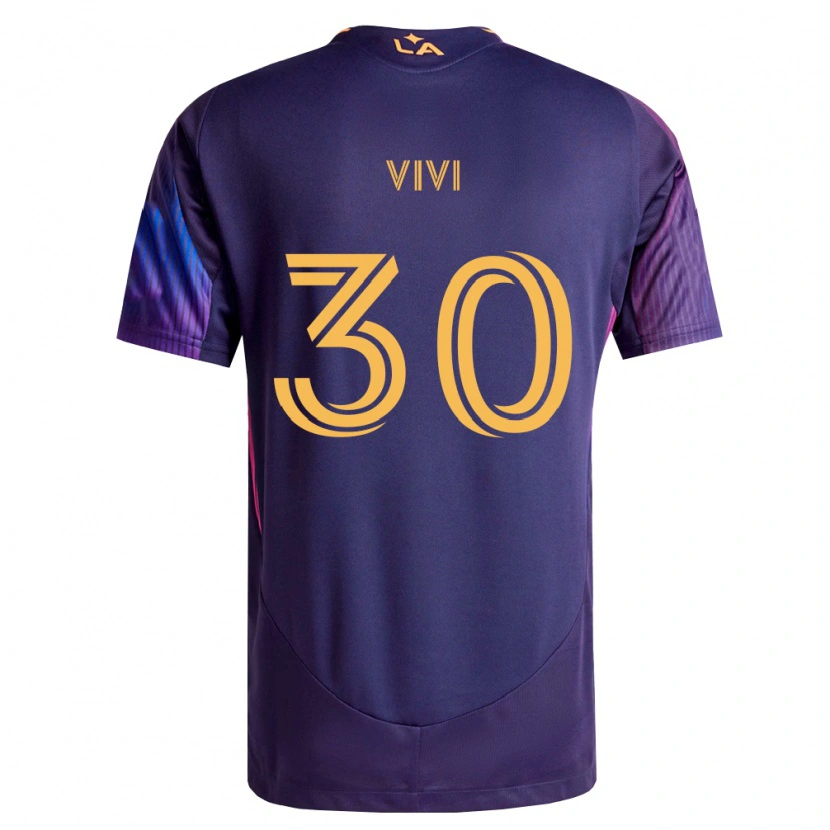 Danxen Kinder Gino Vivi #30 Tiefviolett Gelb Auswärtstrikot Trikot 2026/27 T-Shirt Österreich