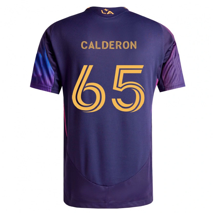 Danxen Kinder Juan Calderón #65 Tiefviolett Gelb Auswärtstrikot Trikot 2026/27 T-Shirt Österreich