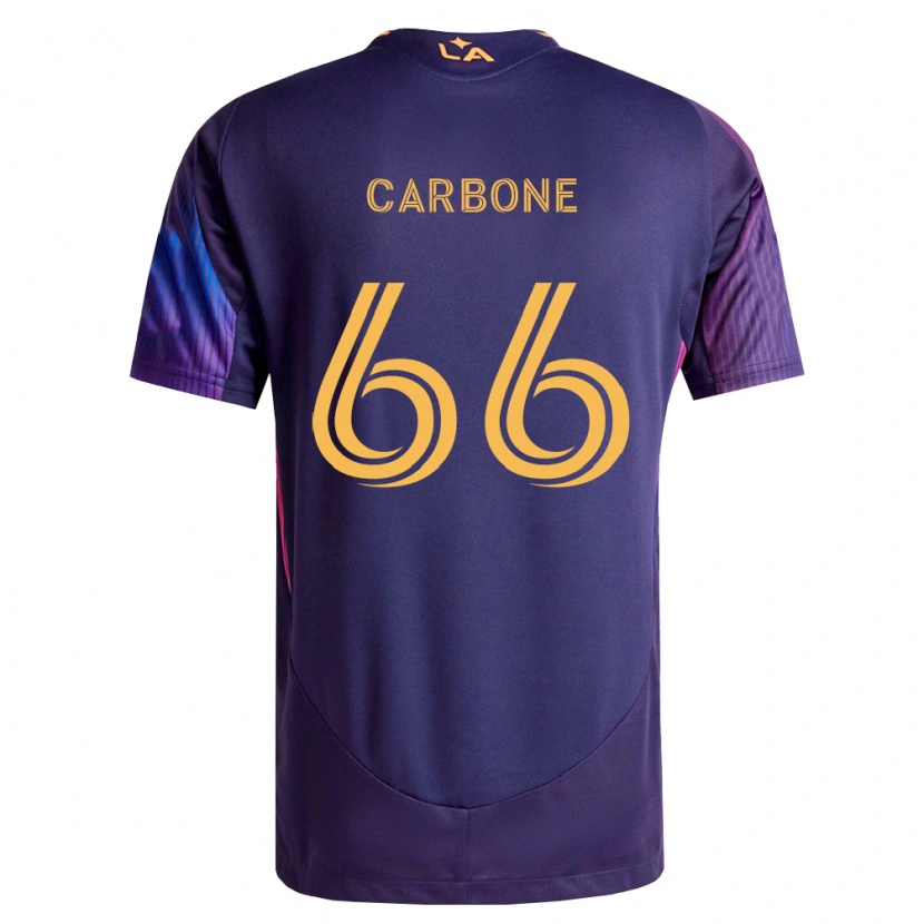 Danxen Kinder Matteo Carbone #66 Tiefviolett Gelb Auswärtstrikot Trikot 2026/27 T-Shirt Österreich