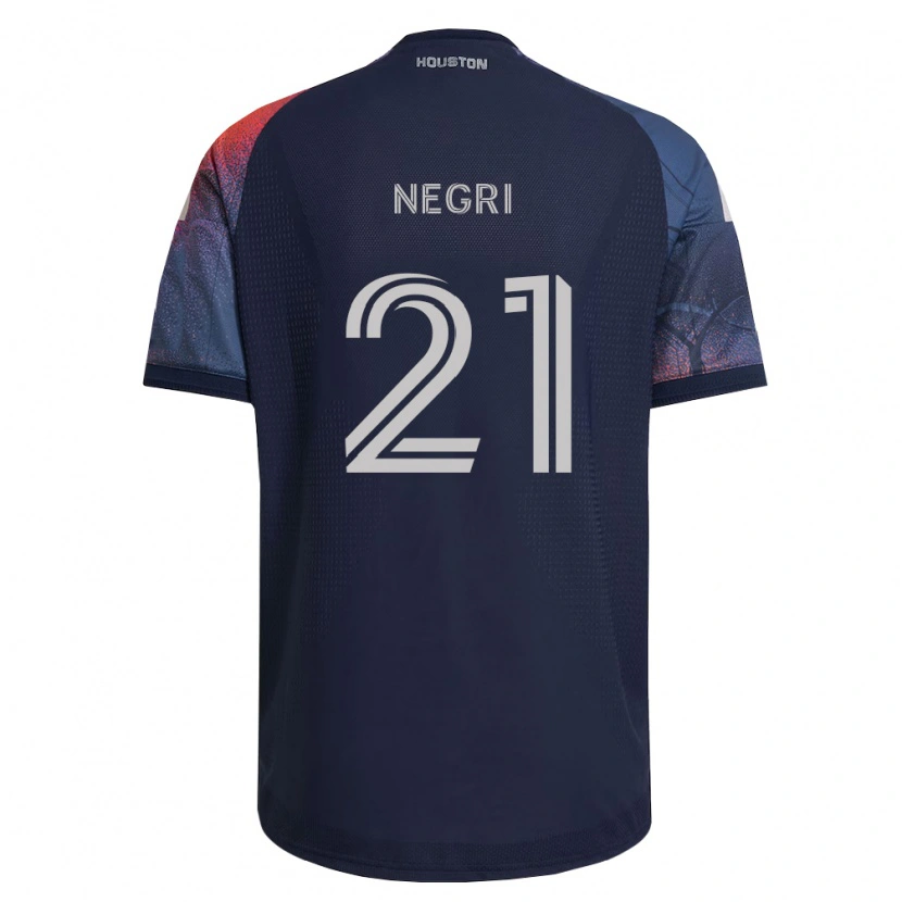 Danxen Kinder Franco Negri #21 Tiefblau Weiß Orange Auswärtstrikot Trikot 2026/27 T-Shirt Österreich