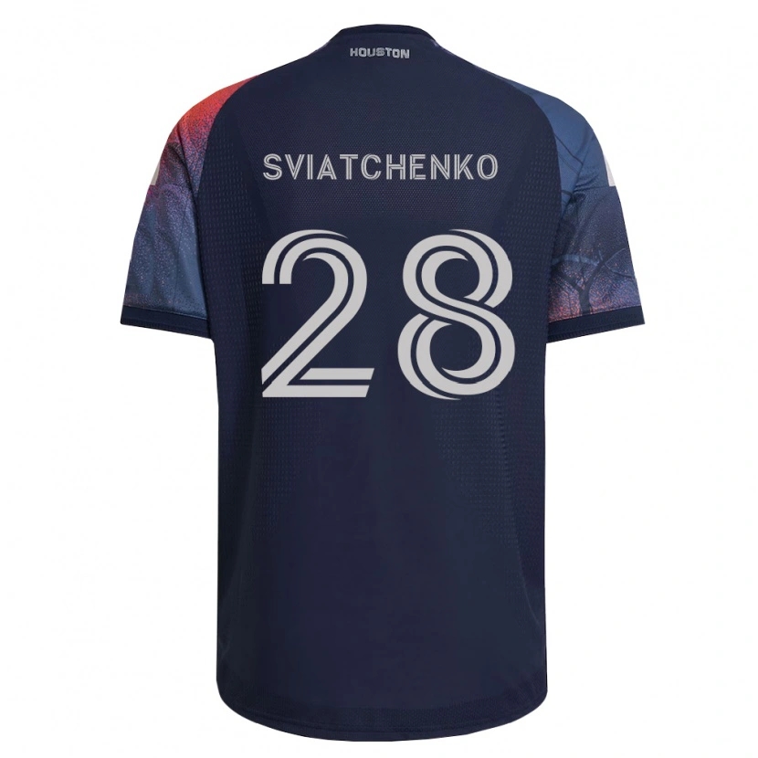 Danxen Kinder Erik Sviatchenko #28 Tiefblau Weiß Orange Auswärtstrikot Trikot 2026/27 T-Shirt Österreich