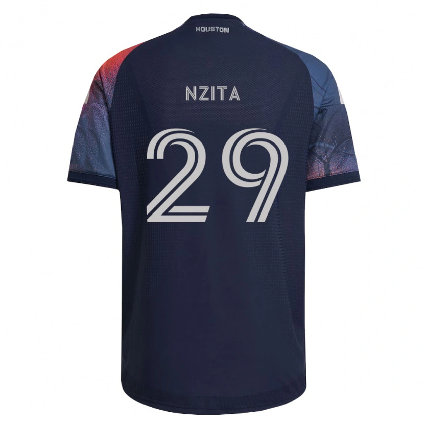 Danxen Kinder Sebastiao Nzita #29 Tiefblau Weiß Orange Auswärtstrikot Trikot 2026/27 T-Shirt Österreich