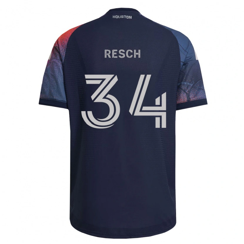 Danxen Kinder Agustin Resch #34 Tiefblau Weiß Orange Auswärtstrikot Trikot 2026/27 T-Shirt Österreich