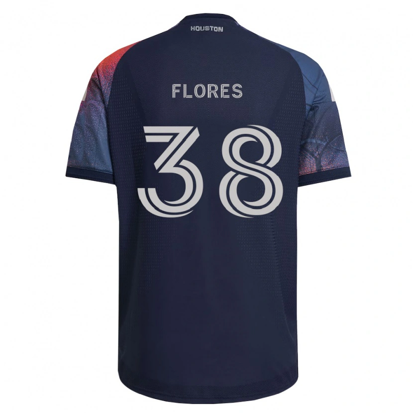 Danxen Kinder Omar Flores #38 Tiefblau Weiß Orange Auswärtstrikot Trikot 2026/27 T-Shirt Österreich
