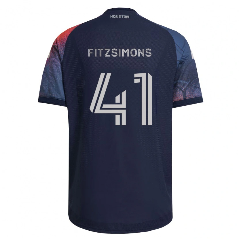 Danxen Kinder Brogan Fitzsimons #41 Tiefblau Weiß Orange Auswärtstrikot Trikot 2026/27 T-Shirt Österreich