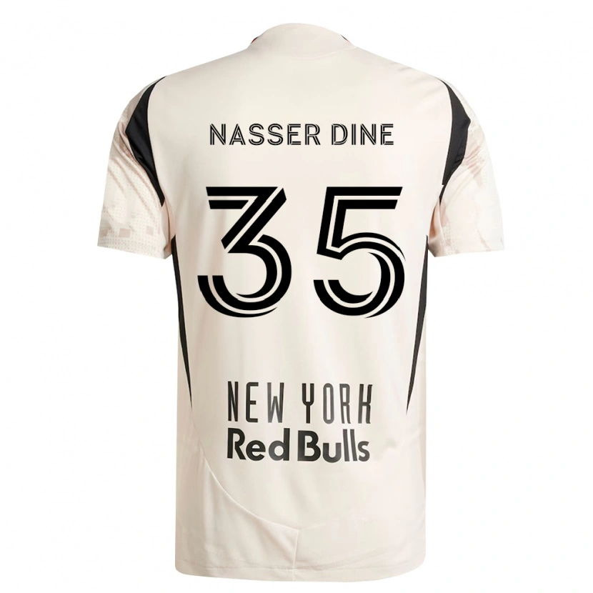 Danxen Kinder Abdellahi Nasser Dine #35 Off-Weiß Rot Schwarz Auswärtstrikot Trikot 2026/27 T-Shirt Österreich