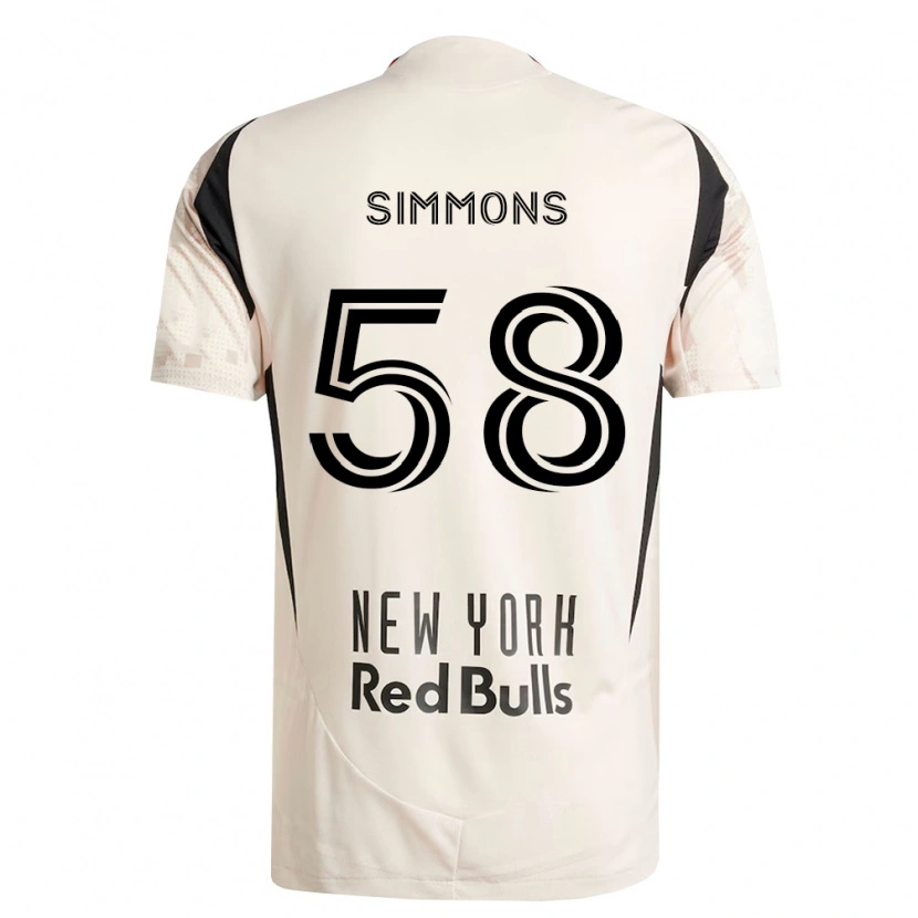 Danxen Kinder Caleb Simmons #58 Off-Weiß Rot Schwarz Auswärtstrikot Trikot 2026/27 T-Shirt Österreich