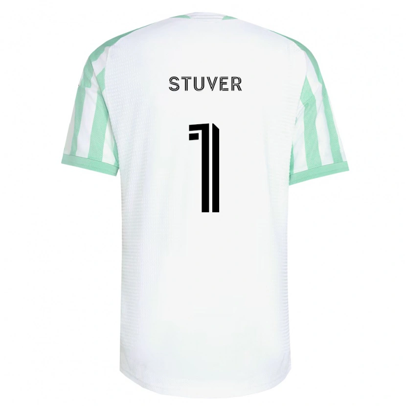 Danxen Kinder Brad Stuver #1 Hellgrün Schwarz Weiß Auswärtstrikot Trikot 2026/27 T-Shirt Österreich