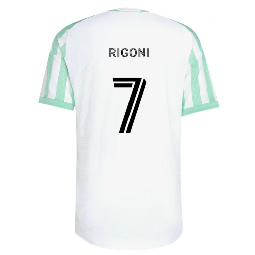Danxen Kinder Emiliano Rigoni #7 Hellgrün Schwarz Weiß Auswärtstrikot Trikot 2026/27 T-Shirt Österreich