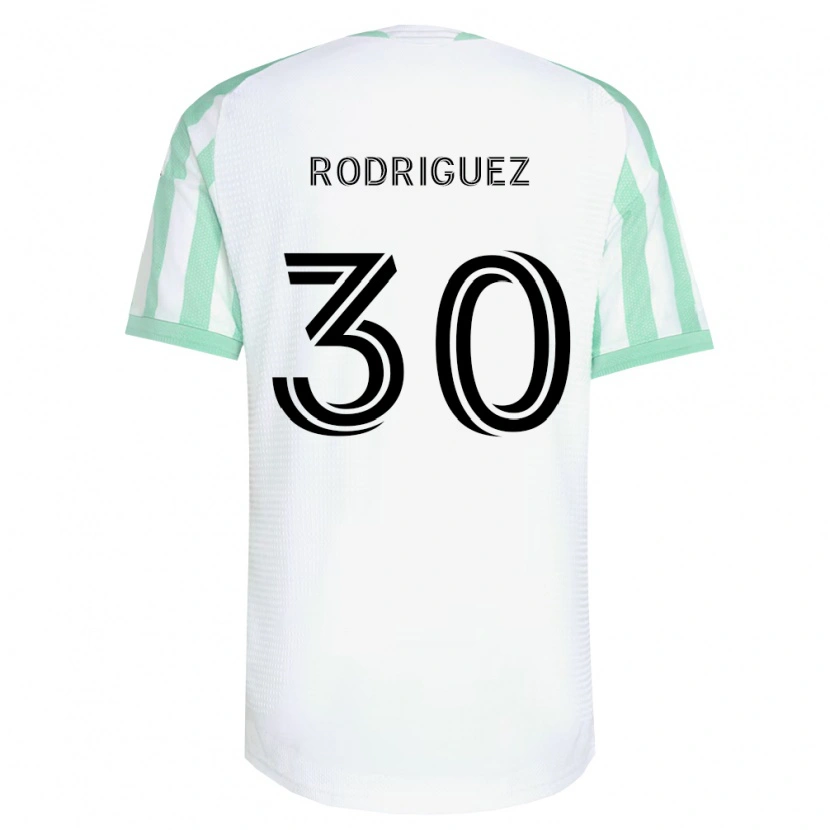 Danxen Kinder Memo Rodríguez #30 Hellgrün Schwarz Weiß Auswärtstrikot Trikot 2026/27 T-Shirt Österreich