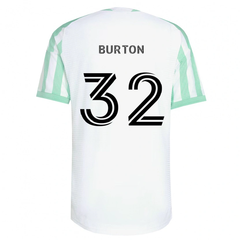 Danxen Kinder Micah Burton #32 Hellgrün Schwarz Weiß Auswärtstrikot Trikot 2026/27 T-Shirt Österreich