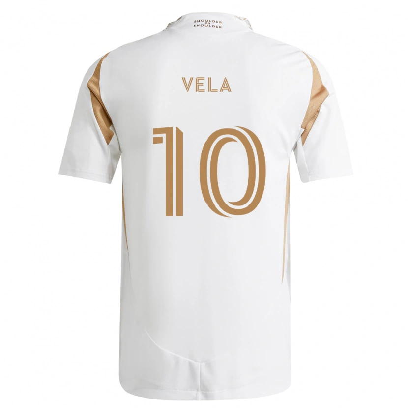 Danxen Kinder Carlos Vela #10 Weiß Braun Auswärtstrikot Trikot 2026/27 T-Shirt Österreich