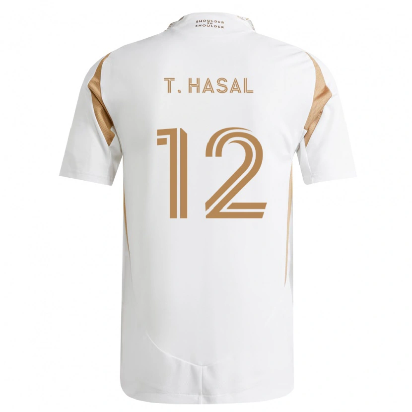 Danxen Kinder Thomas Hasal #12 Weiß Braun Auswärtstrikot Trikot 2026/27 T-Shirt Österreich