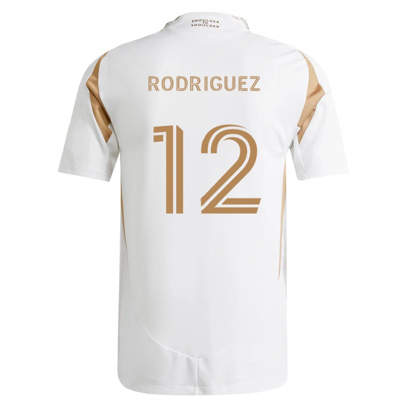 Danxen Kinder Jeremi Rodriguez #12 Weiß Braun Auswärtstrikot Trikot 2026/27 T-Shirt Österreich