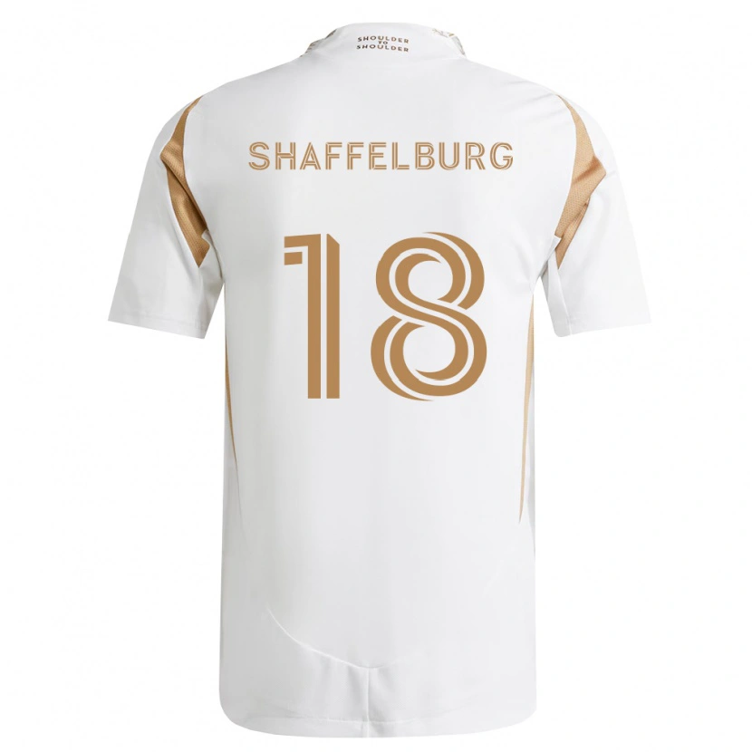 Danxen Kinder Jacob Shaffelburg #18 Weiß Braun Auswärtstrikot Trikot 2026/27 T-Shirt Österreich
