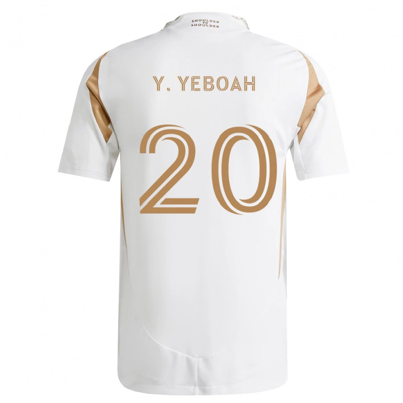 Danxen Kinder Yaw Yeboah #20 Weiß Braun Auswärtstrikot Trikot 2026/27 T-Shirt Österreich
