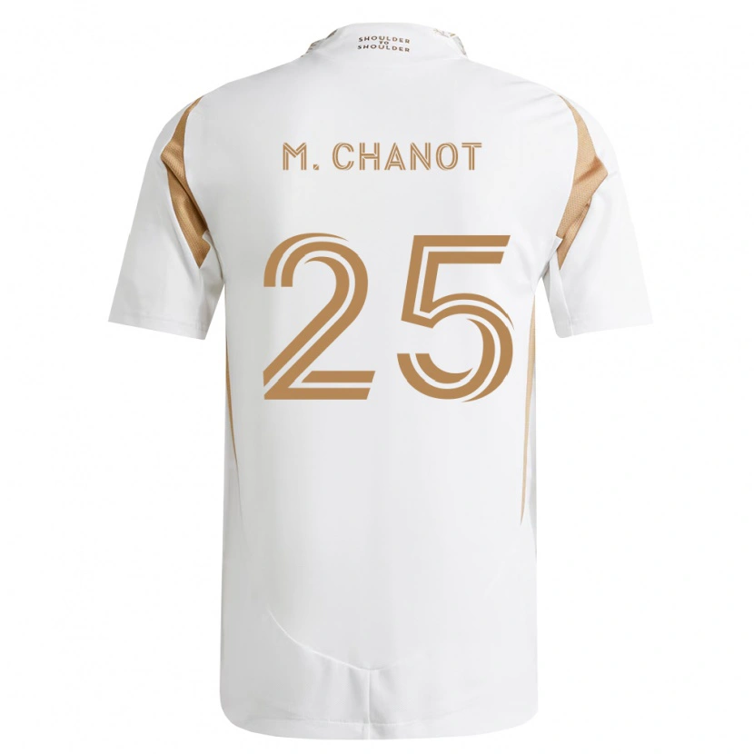 Danxen Kinder Maxime Chanot #25 Weiß Braun Auswärtstrikot Trikot 2026/27 T-Shirt Österreich