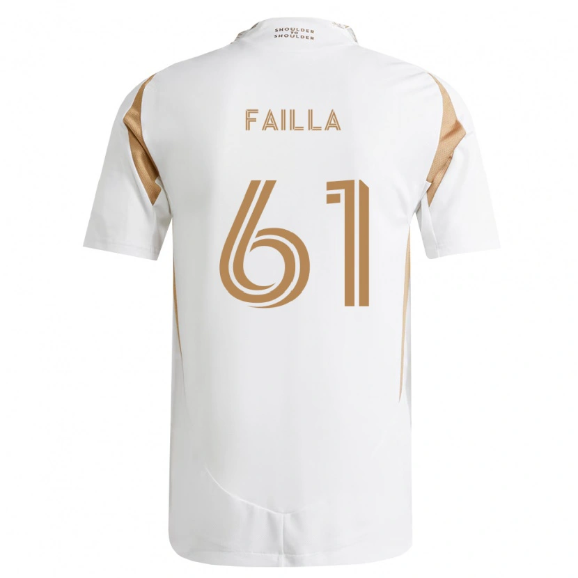 Danxen Kinder Benjamín Failla #61 Weiß Braun Auswärtstrikot Trikot 2026/27 T-Shirt Österreich