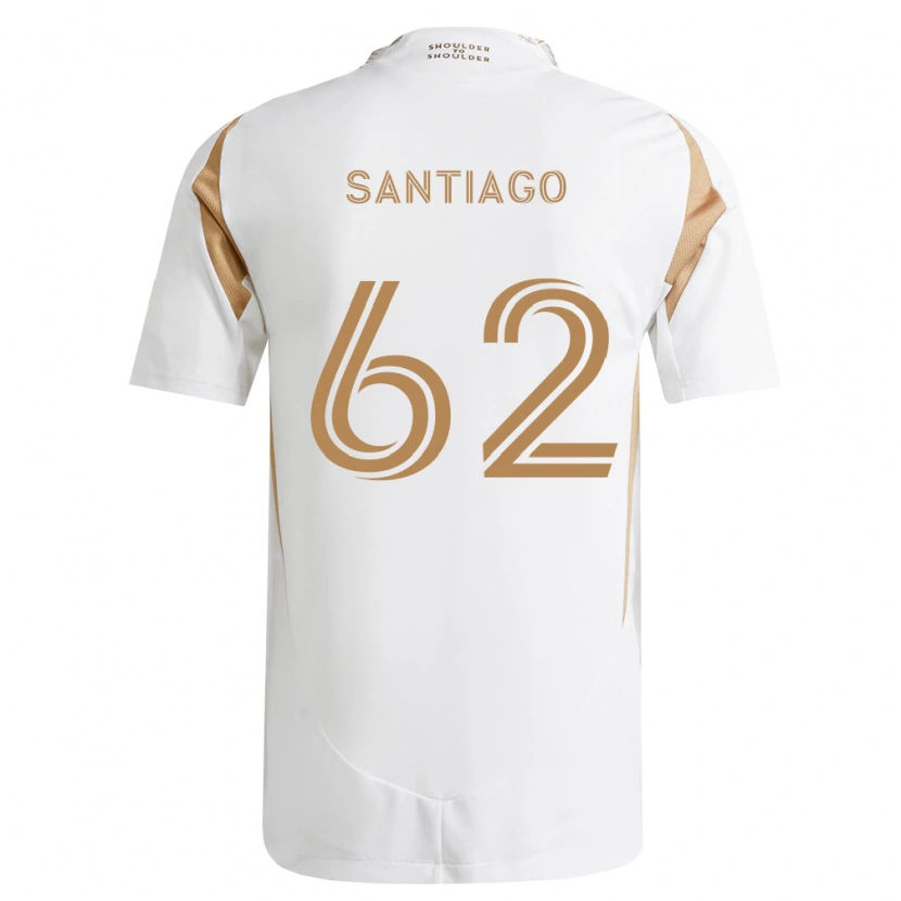 Danxen Kinder Joshua Santiago #62 Weiß Braun Auswärtstrikot Trikot 2026/27 T-Shirt Österreich