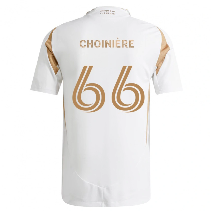Danxen Kinder Mathieu Choinière #66 Weiß Braun Auswärtstrikot Trikot 2026/27 T-Shirt Österreich