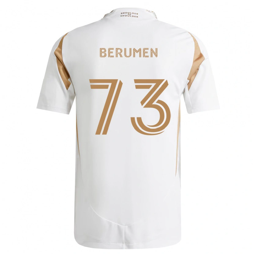Danxen Kinder Eddy Berumen #73 Weiß Braun Auswärtstrikot Trikot 2026/27 T-Shirt Österreich