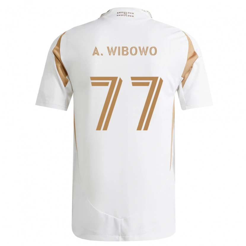 Danxen Kinder Adrian Wibowo #77 Weiß Braun Auswärtstrikot Trikot 2026/27 T-Shirt Österreich