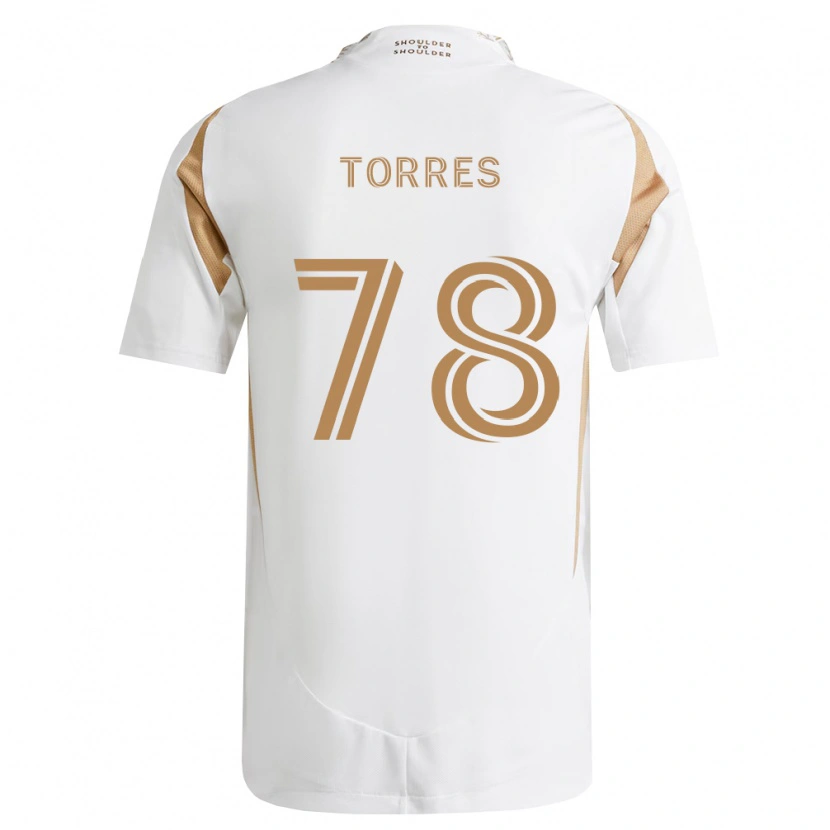 Danxen Kinder Lisandro Torres #78 Weiß Braun Auswärtstrikot Trikot 2026/27 T-Shirt Österreich