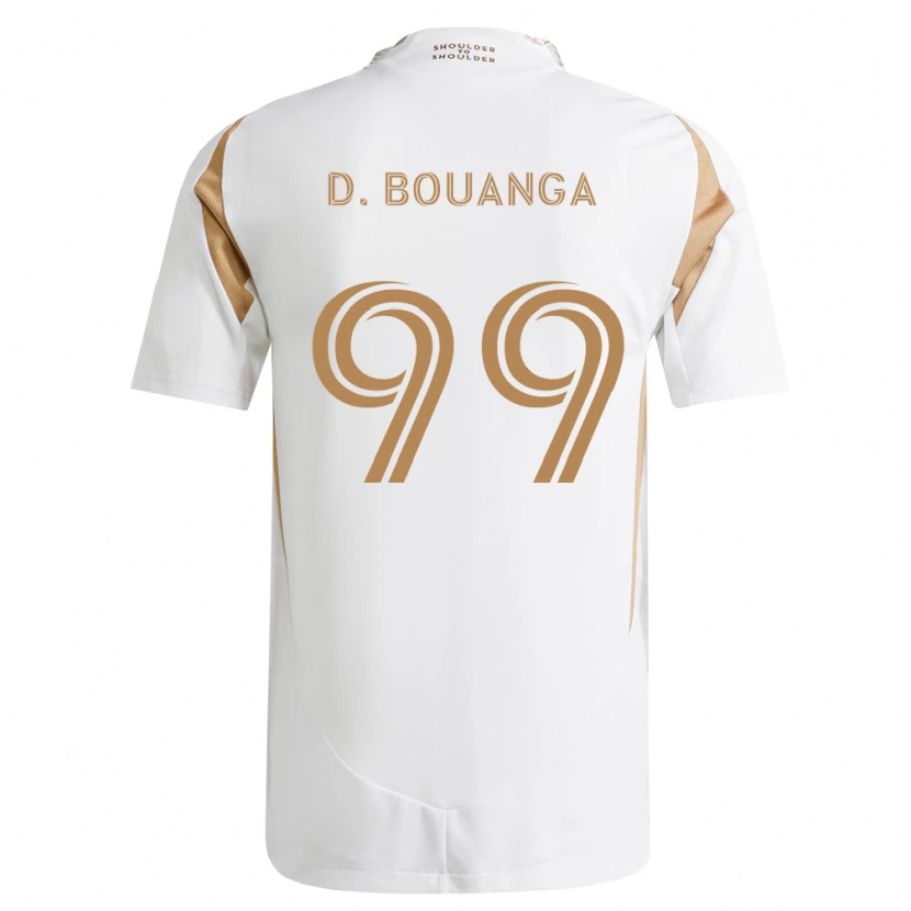 Danxen Kinder Denis Bouanga #99 Weiß Braun Auswärtstrikot Trikot 2026/27 T-Shirt Österreich