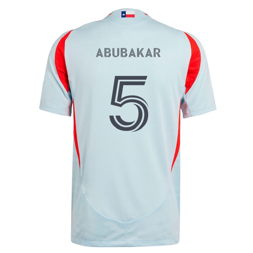 Danxen Kinder Lalas Abubakar #5 Dunkelgrau Weiß Rot Auswärtstrikot Trikot 2026/27 T-Shirt Österreich