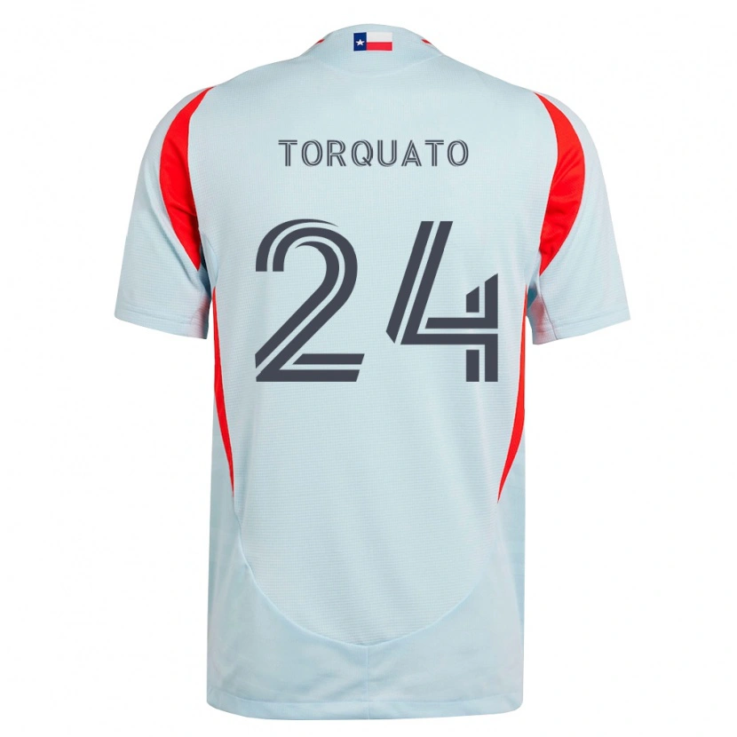 Danxen Kinder Joshua Torquato #24 Dunkelgrau Weiß Rot Auswärtstrikot Trikot 2026/27 T-Shirt Österreich