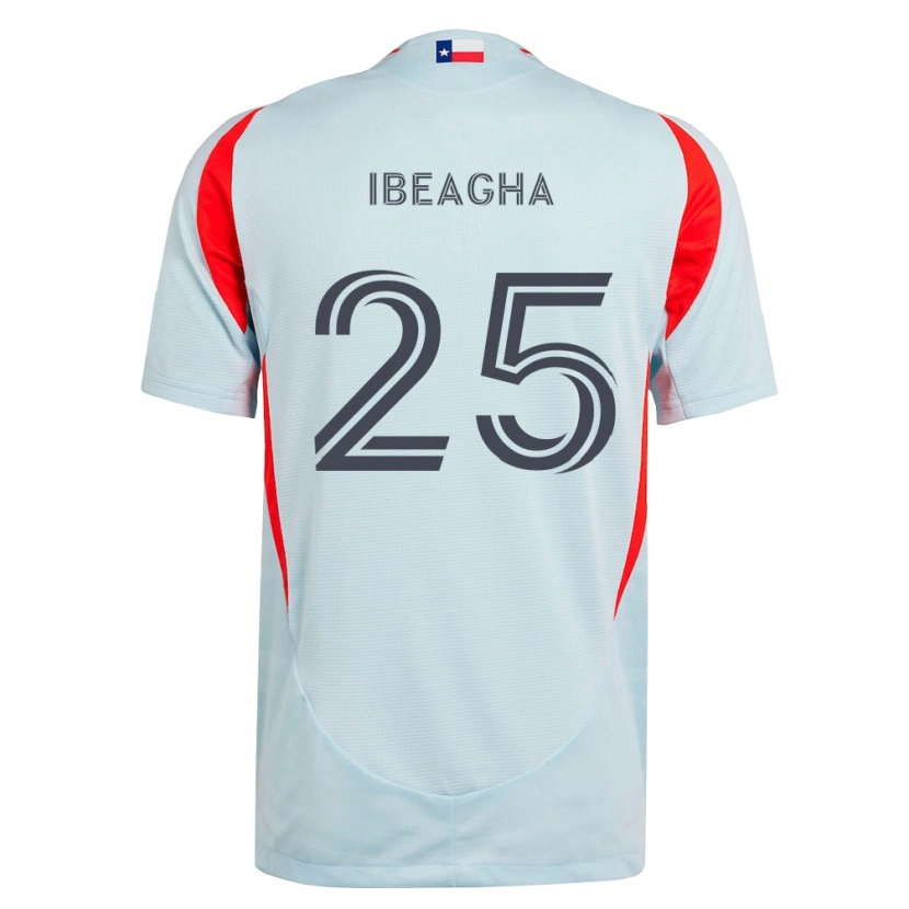 Danxen Kinder Sebastien Ibeagha #25 Dunkelgrau Weiß Rot Auswärtstrikot Trikot 2026/27 T-Shirt Österreich