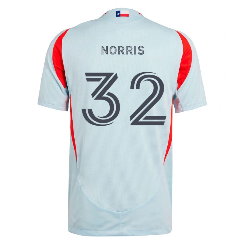 Danxen Kinder Nolan Norris #32 Dunkelgrau Weiß Rot Auswärtstrikot Trikot 2026/27 T-Shirt Österreich