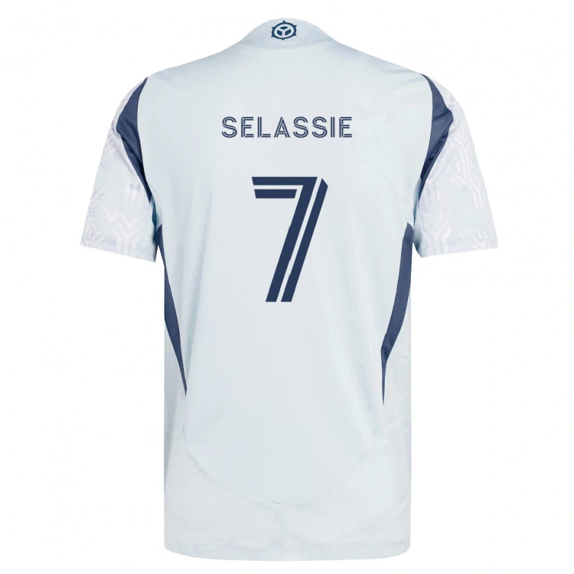 Danxen Kinder Maren Haile-Selassie #7 Blau Grau Weiß Auswärtstrikot Trikot 2026/27 T-Shirt Österreich