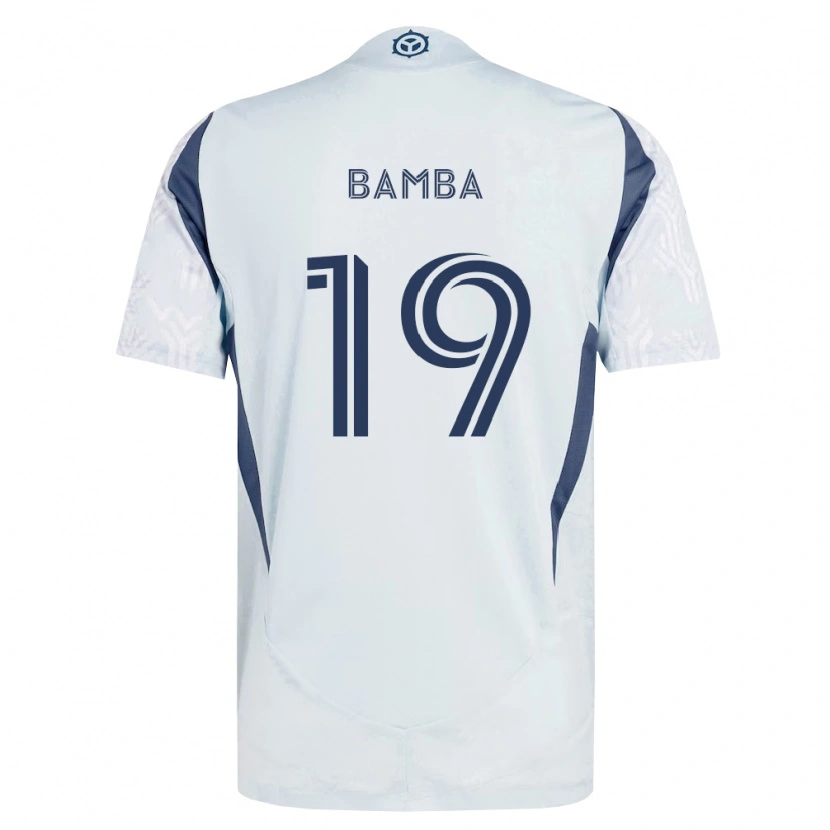 Danxen Kinder Jonathan Bamba #19 Blau Grau Weiß Auswärtstrikot Trikot 2026/27 T-Shirt Österreich